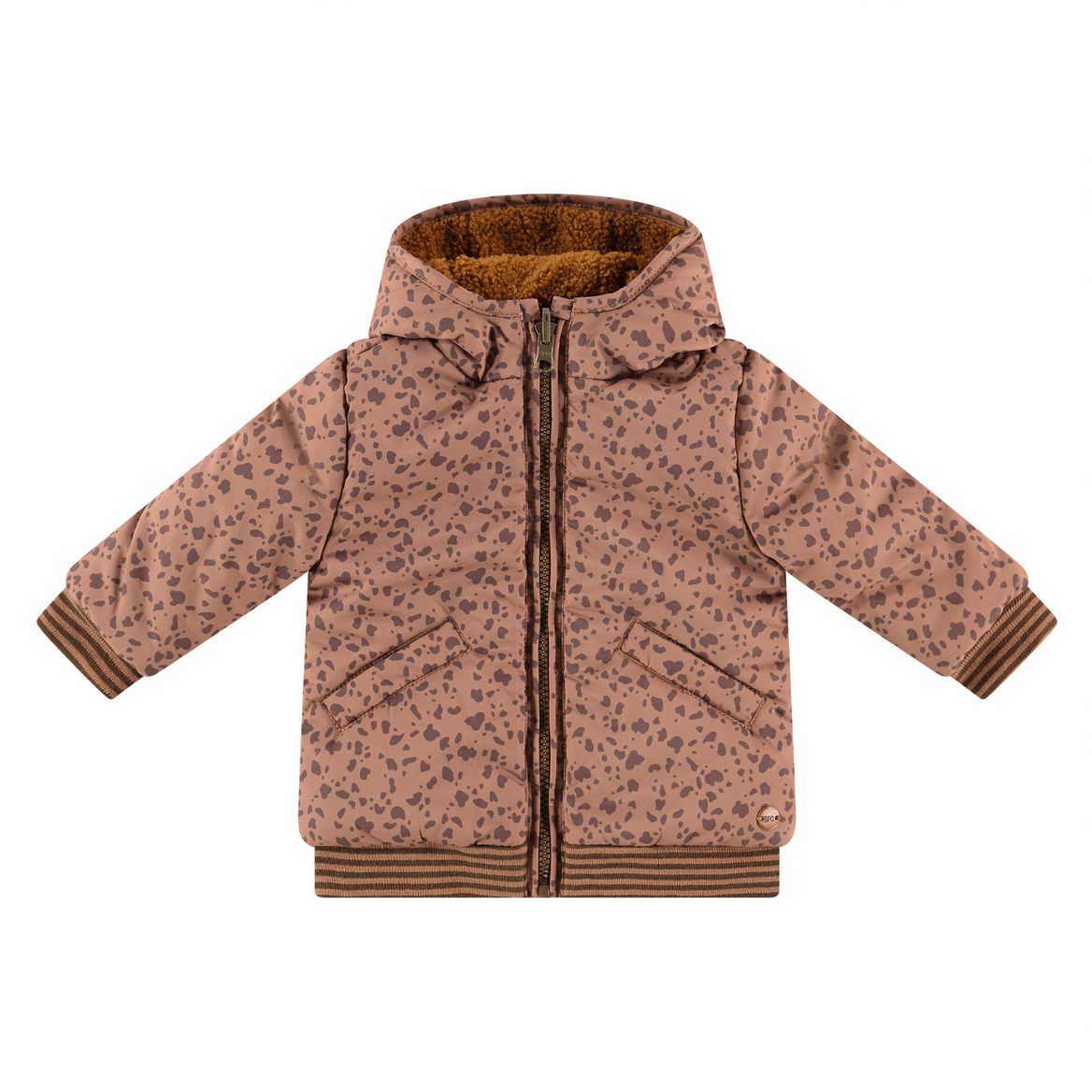 Girls Reversible Winter Jacket - Chestnut