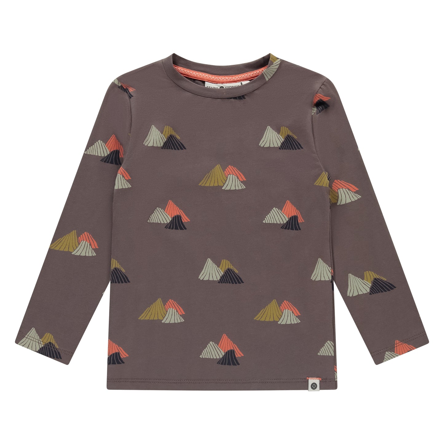 Boys L/S T-Shirt - Nut/Mountains