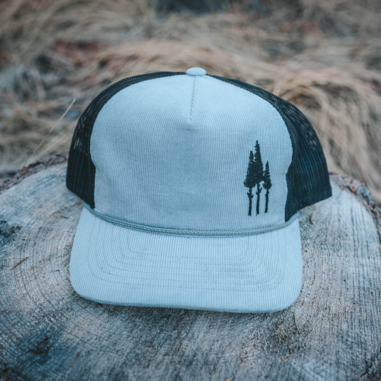 Rustic Three Tree Corduroy Trucker - Grey - The Montana Scene