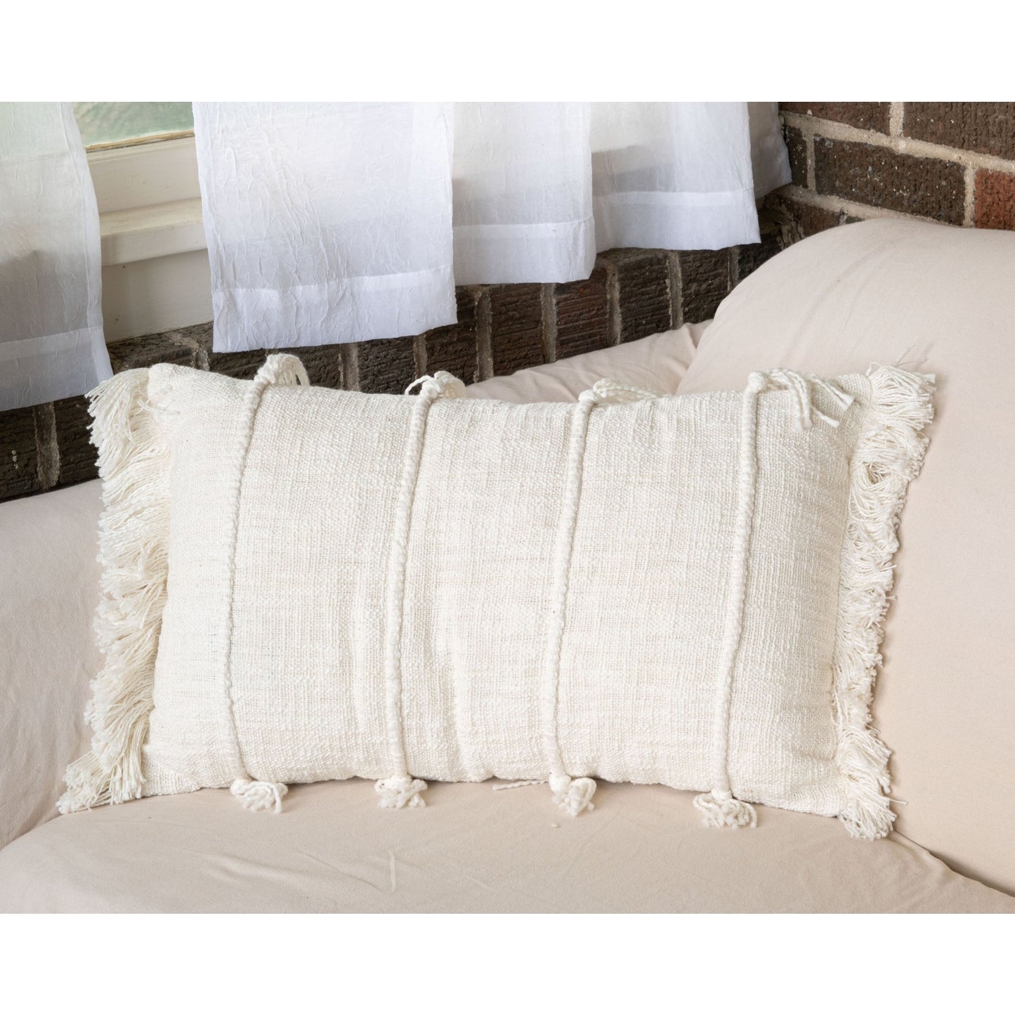 Foreside Woven Pillows- 14x22
