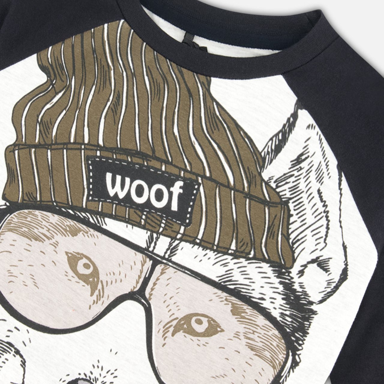 Boys Raglan L/S Tee -Grey Mix