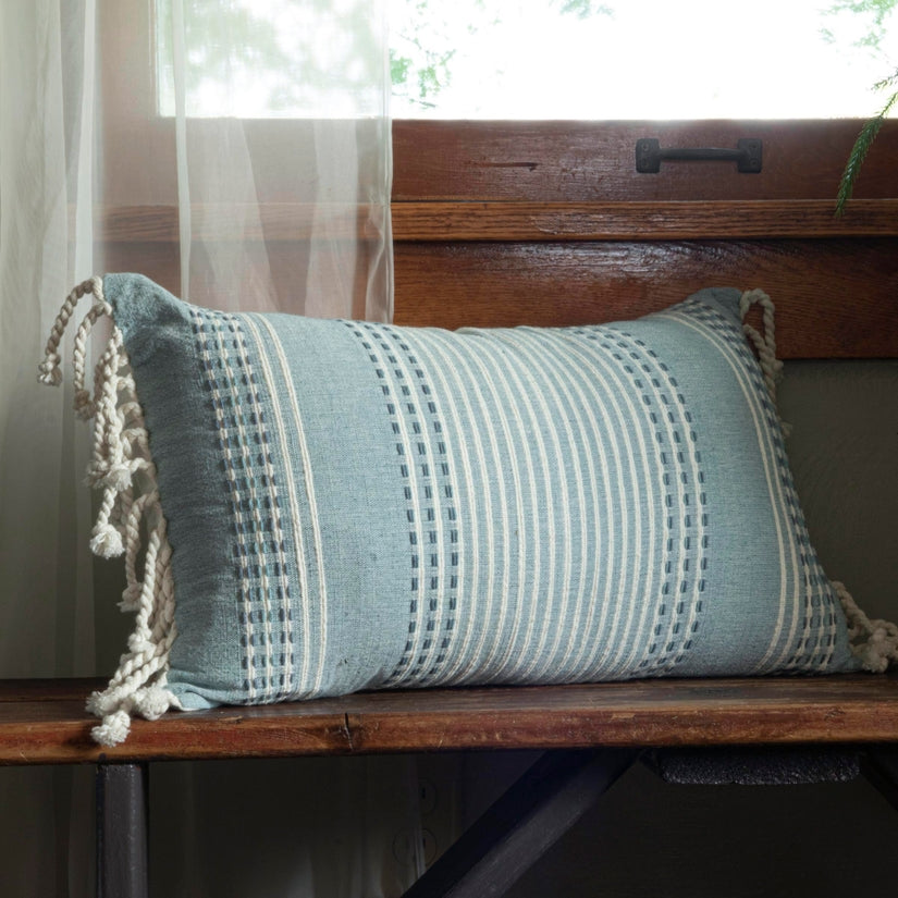 Foreside Woven Pillows- 14x22