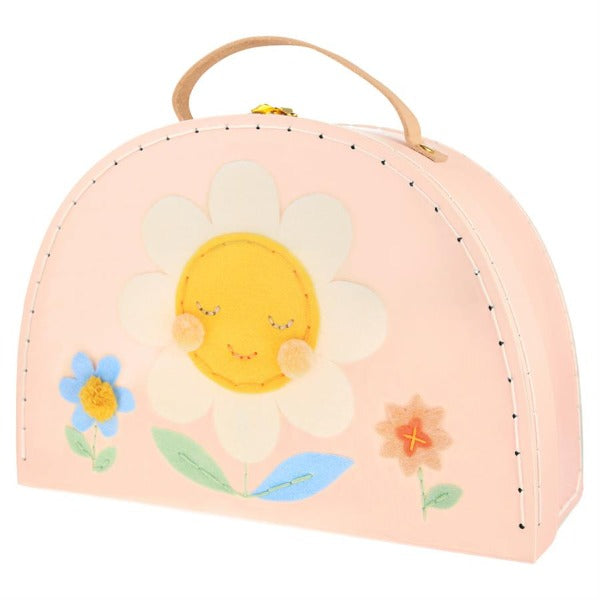 Flower Embroidery Suitcase