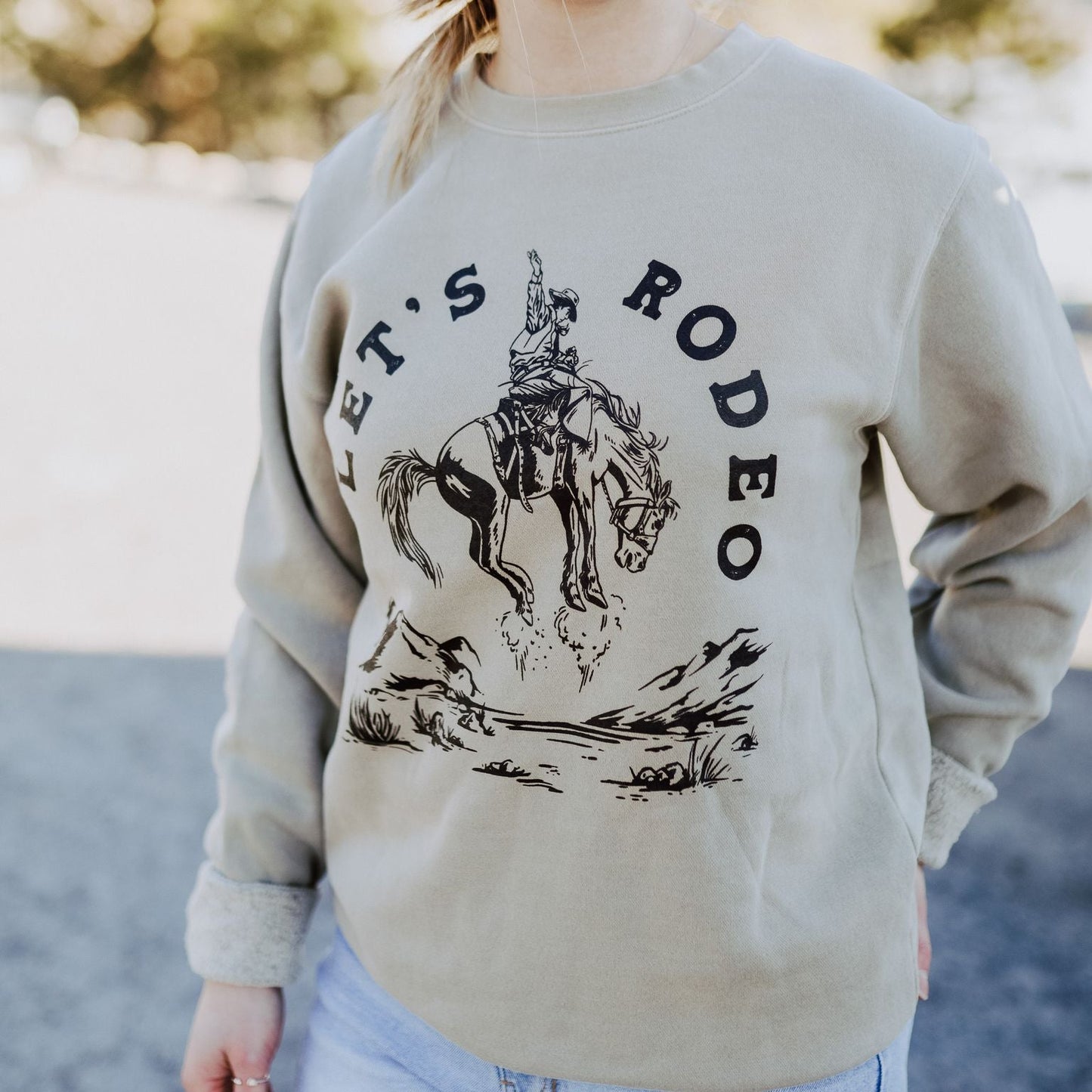 Rodeo Unisex Pullover - Pigment Cemen