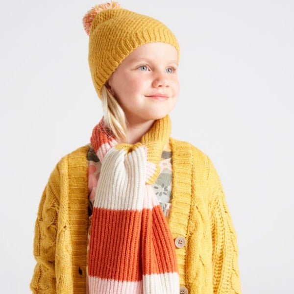 Hat & Scarf Set - Honey