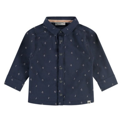 Baby Boys L/S Button Down Shirt - Indigo