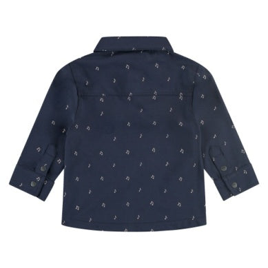 Baby Boys L/S Button Down Shirt - Indigo