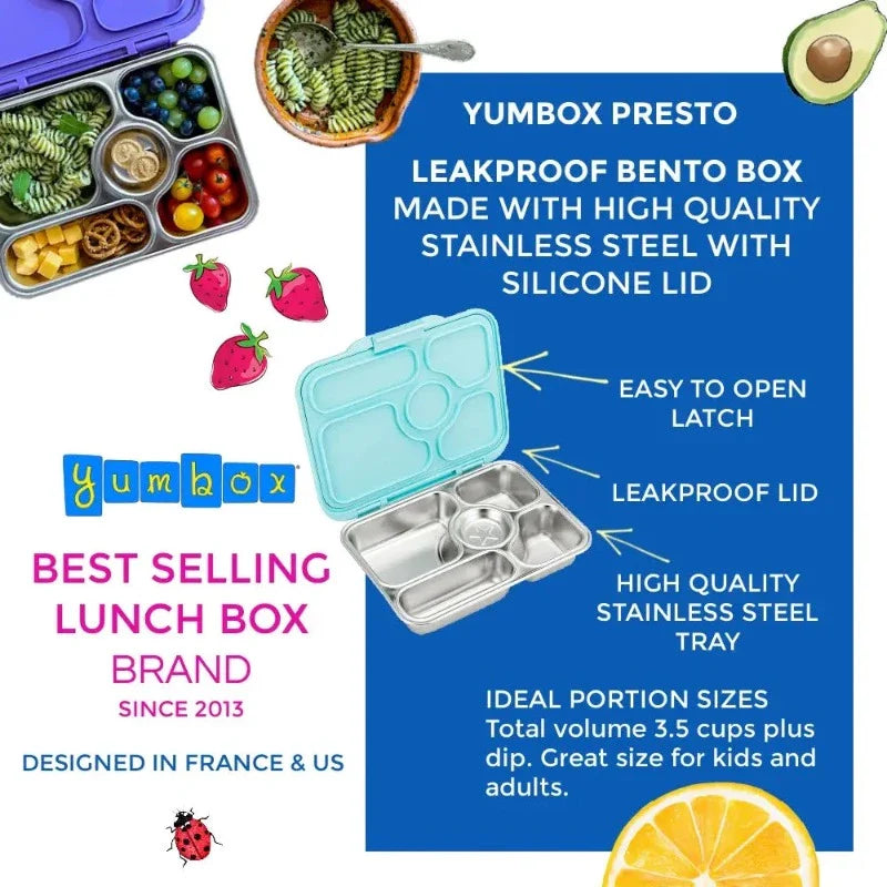 Stainless Steel Leakproof Bento Box - Sante Fe Blue