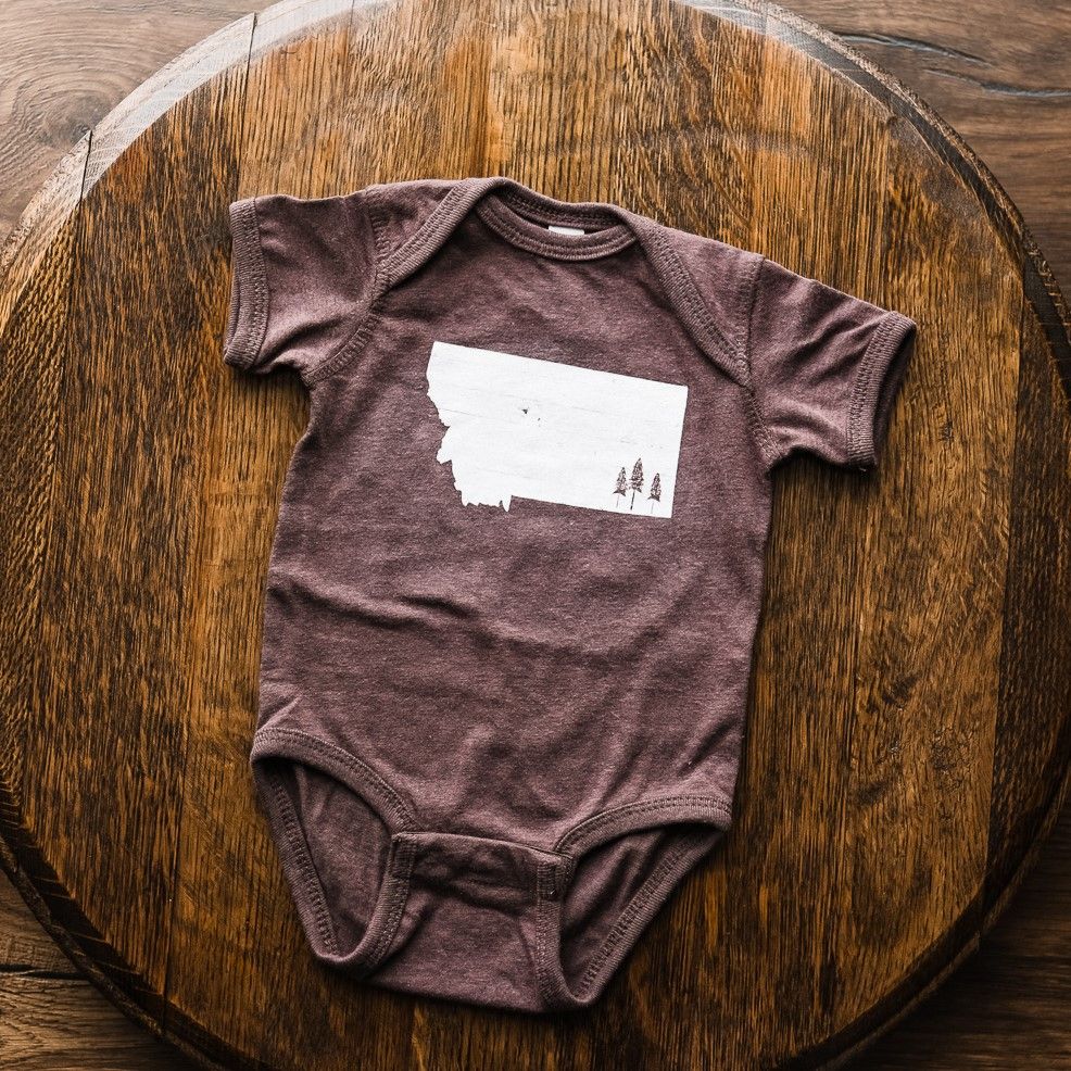 Montana Trees Onesie