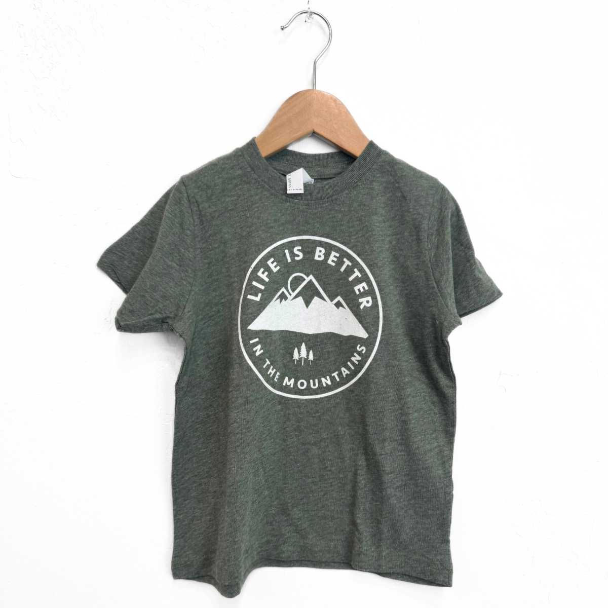 Life is Better in the Mountains Toddler Tee - Heather Forest