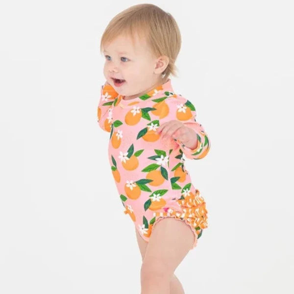 Orange You the Sweetest L/S One Piece Rash Guard