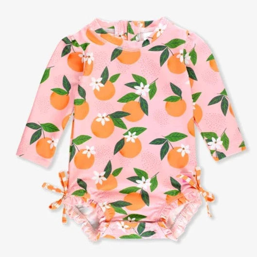 Orange You the Sweetest L/S One Piece Rash Guard