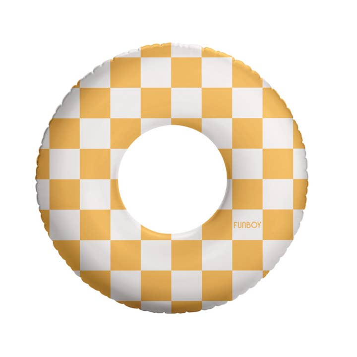 Checkered Kids Tube Pool Float