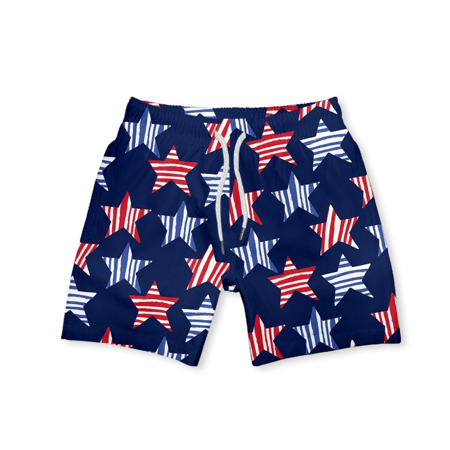 Boys Stars Swim Trunks