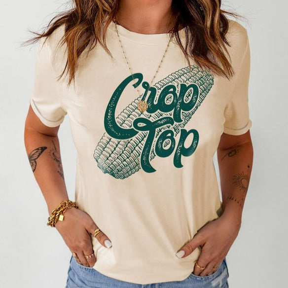 Corn Crop Top Graphic Tee