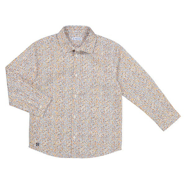 Boys L/S Print Button Down Shirt - Multi