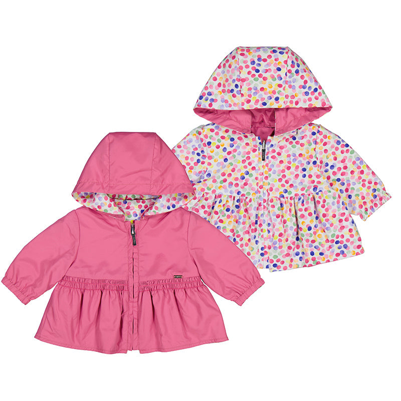 Infant Reversible Windbreaker - Juicy Pink