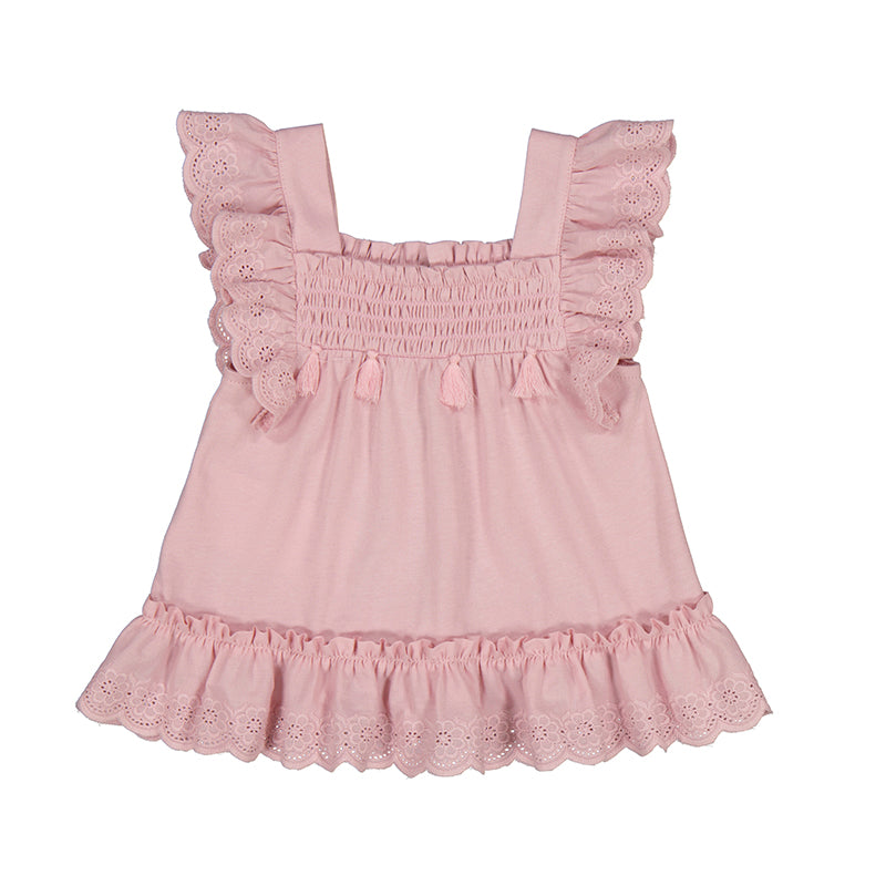 Baby Girl Ruffled Top - Dahlia