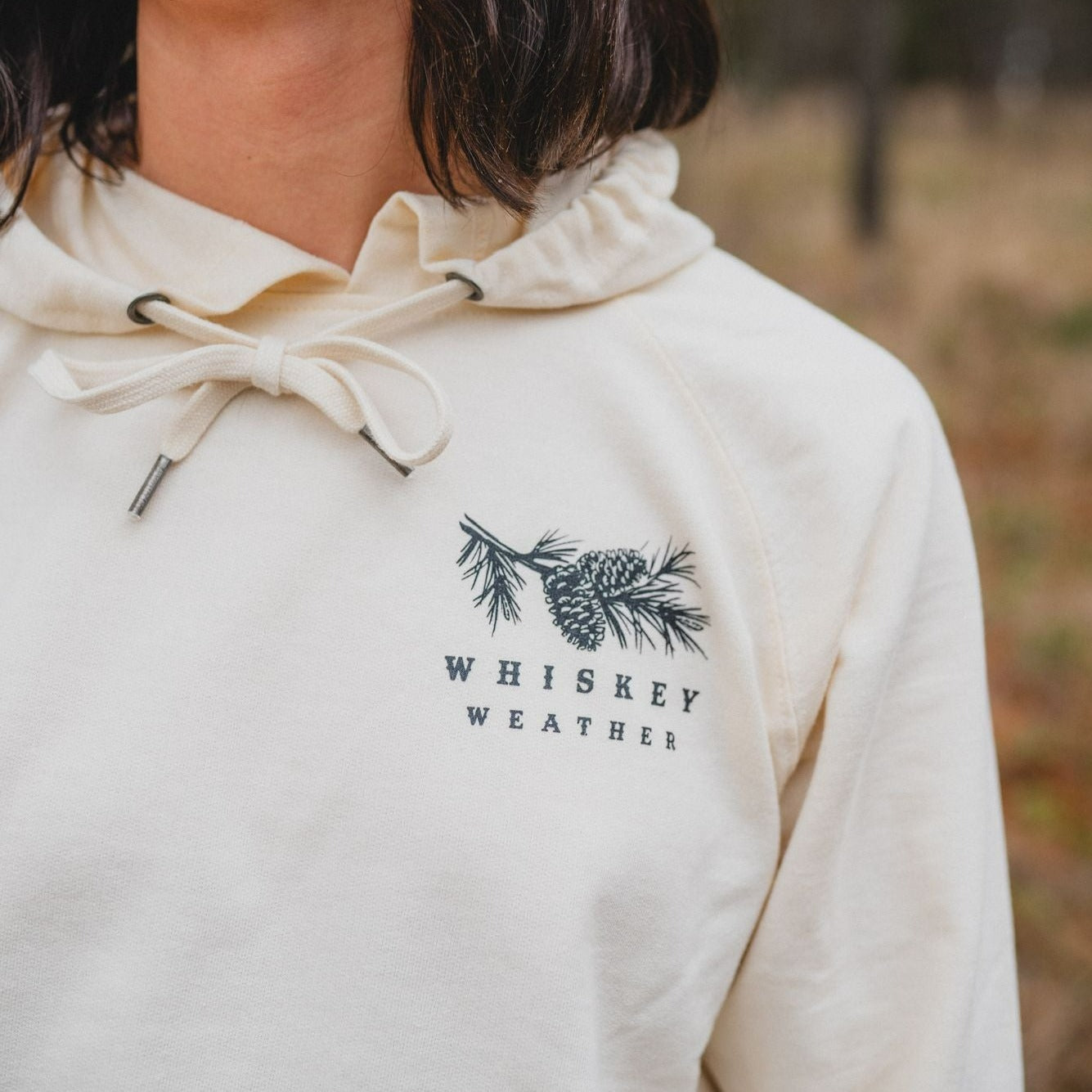 Whiskey Weather Unisex Lightweight Hoodie - Bone - The Montana Scene