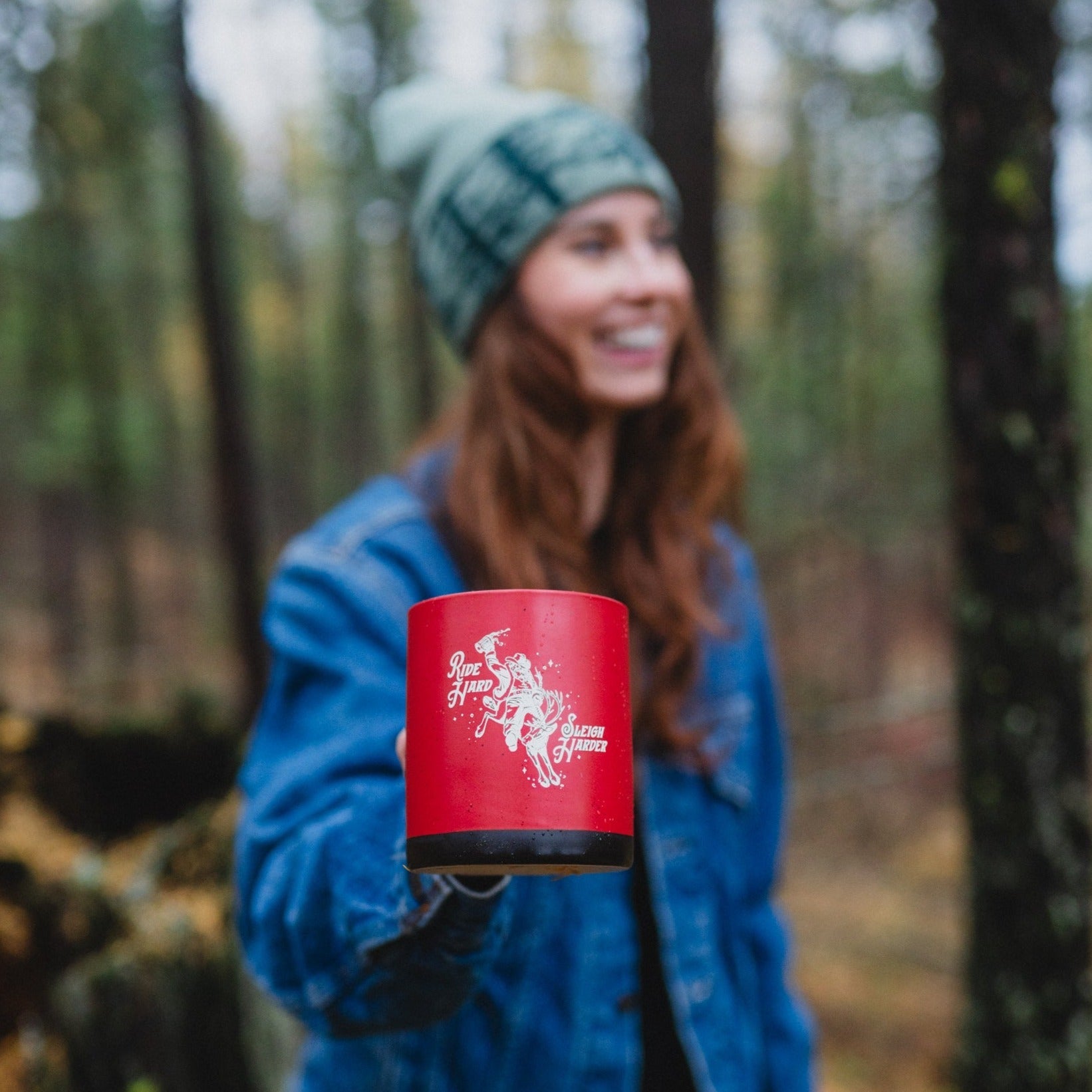 Ride Hard Sleigh Harder Mug - Red - Discontinued - The Montana Scene