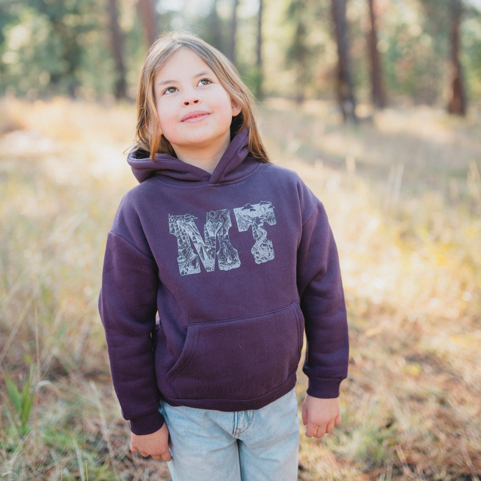 MT Outdoor Toddler Hoodie - Purple - The Montana Scene