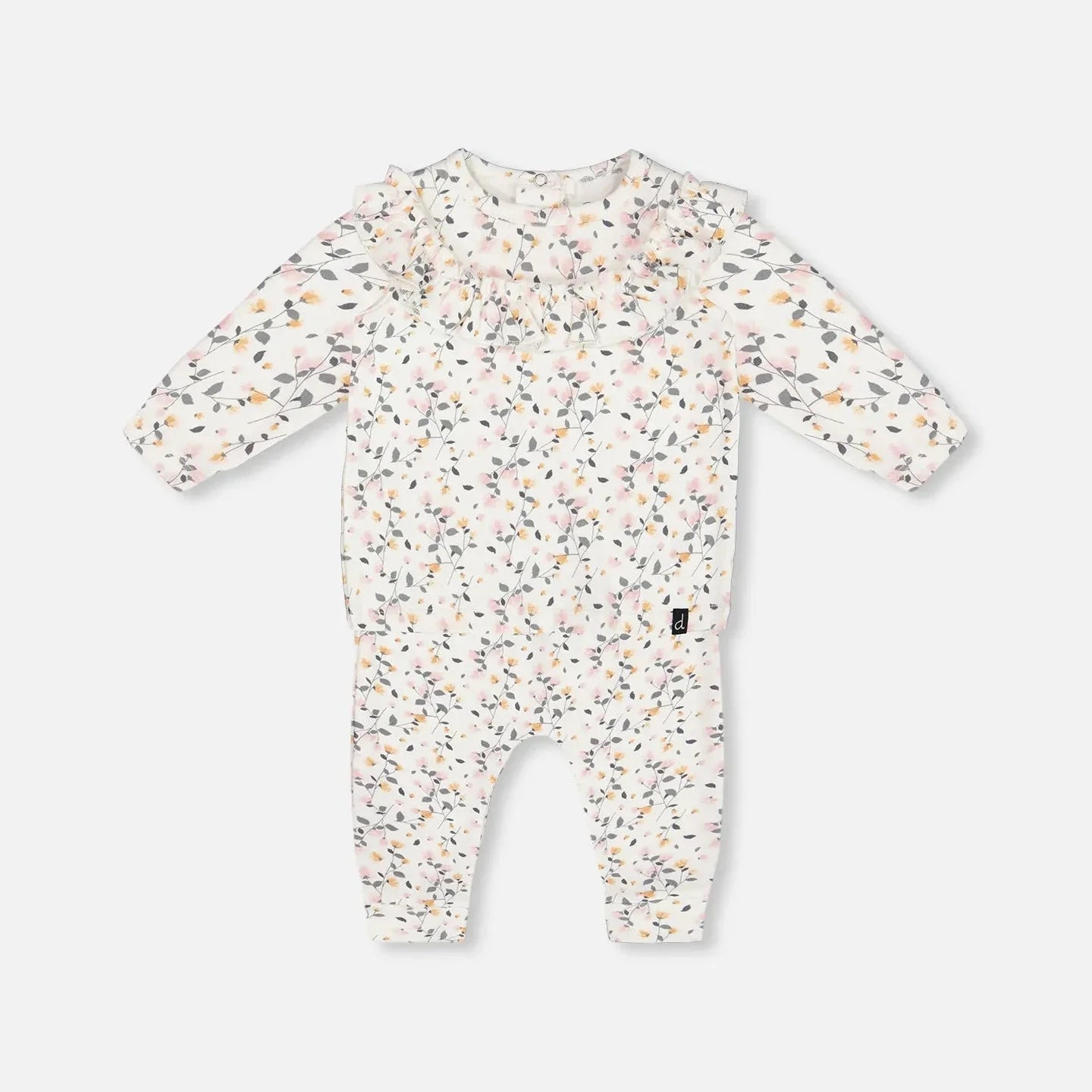 Baby Organic Cotton Floral Top/Pant Set