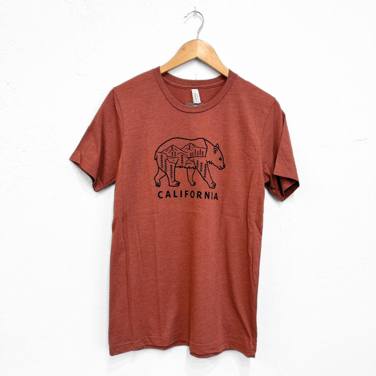 California Bear Unisex Tee - Deep Heather/Heather Clay