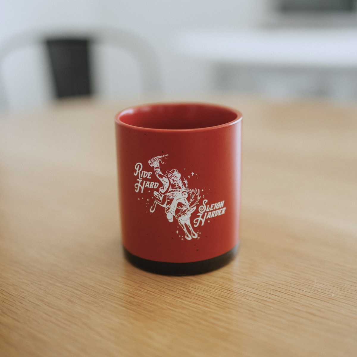 Ride Hard Sleigh Harder Mug - Red - Discontinued - The Montana Scene