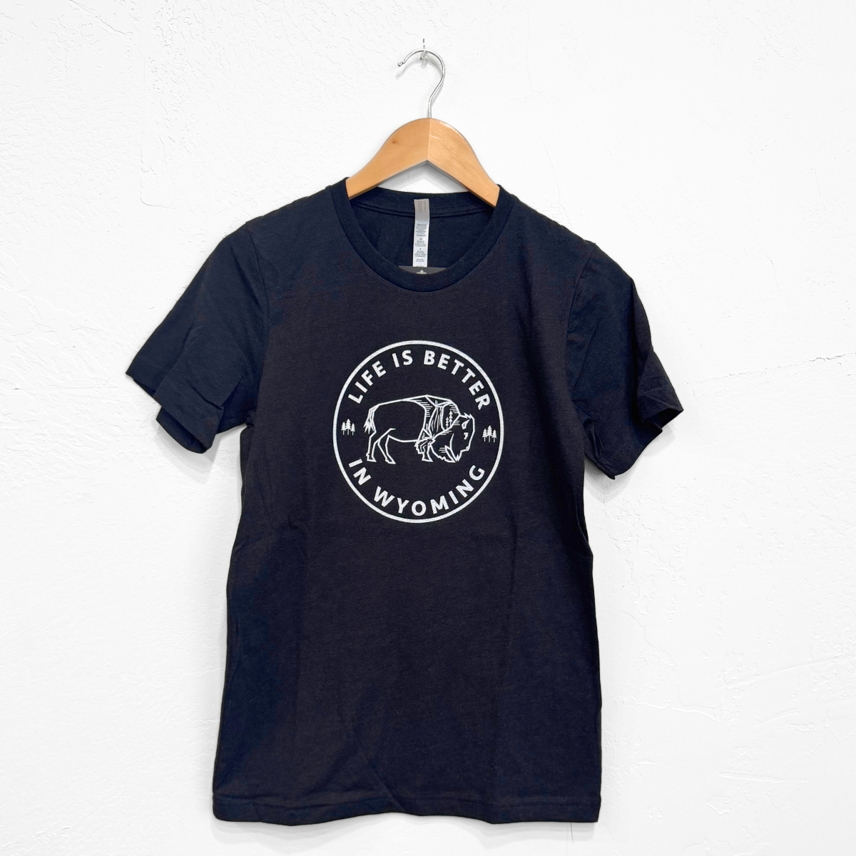 Life is Better in Wyoming Unisex Tee - Black