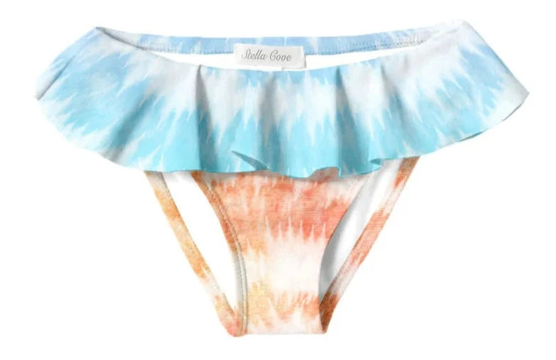 Stella Cove Girls Tie Dye Ruffled Bikini