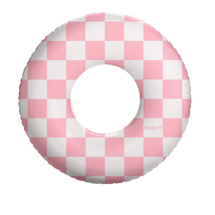 Checkered Kids Tube Pool Float