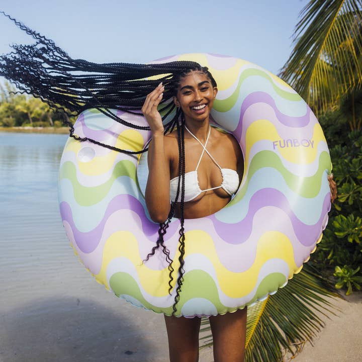 70's Wave Tube Pool Float