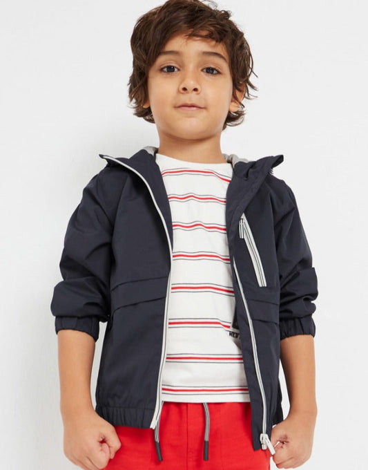 Boys Hooded Windbreaker Jacket - Pencil