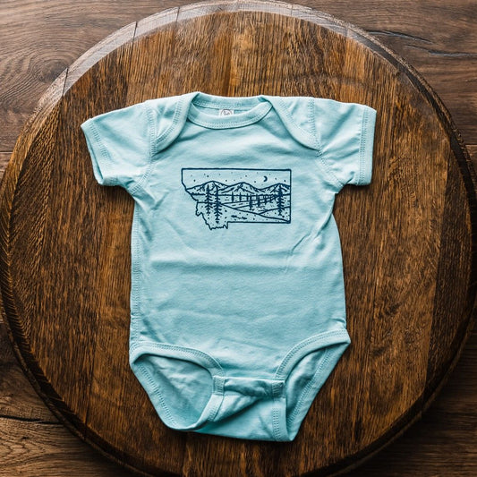 Starry Road Onesie - Chill Blue - The Montana Scene