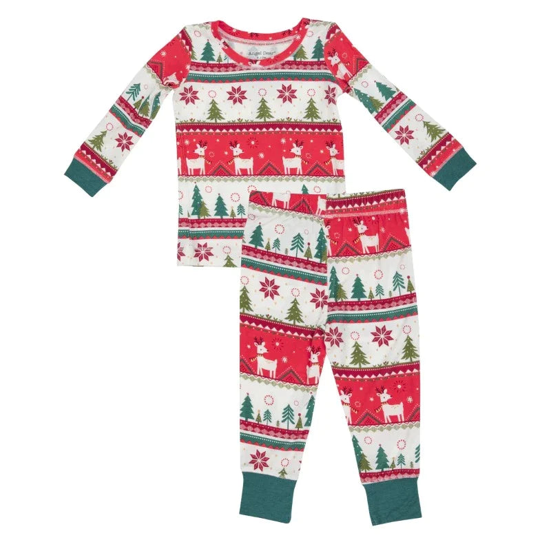 L/S Loungewear  Set - Reindeer Fair Isle