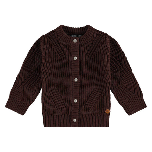 Girls Cardigan - Brown