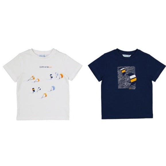 Wind Surfing Print T shirts - White or Navy